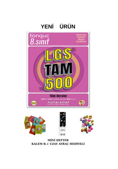 Tonguç Lgs Tam 500 Soru Bankası Yeni Ürün Uzay A+mini D.+kalem B. 2025