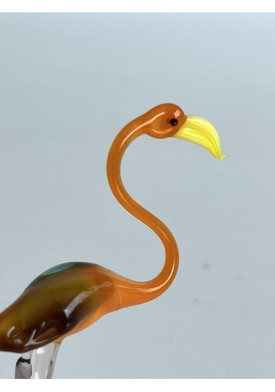El Yapımı Murano Cam Flamingo Biblo A33-02