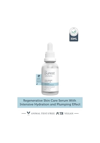 The Purest Solutions, Yoğun Nemlendirme Ve Dolgunlaştırıcı Etkili, Yenileyici Cilt Bakım Serumu 30 Ml Hyaluronic Acid%2 + B5