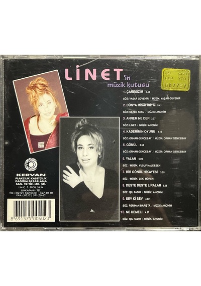 Plak Değildir Cd Dir Cd Linet - Linet'in Müzik Kutusu Sarı Band