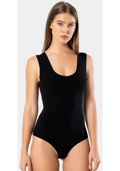Türen Kadın Lazer Kesim Pamuklu Çıtçıtlı Body 905/siyah 001