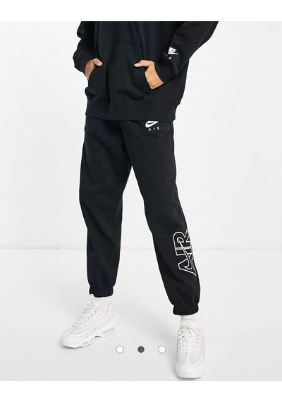Sportswear Air Fleece Oversize Siyah Kadın Eşofman Altı Bej