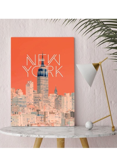 Bk Gift New York Tasarımlı Kanvas Tablo 30X50Cm-1