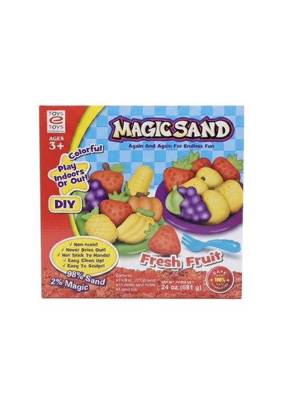 Magıc Sand Fresh Fruıt Kinetik Kum Oyun Seti/ Meyve Kalıplı Oyun Kumu 681 Gr Çok Renkli
