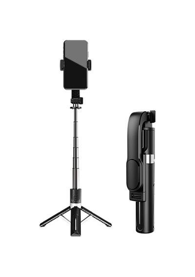 Jmary Kt-219 360 Derece Dönebilen Kablosuz Kumandalı Tripod Ve Selfie Çubuğu Siyah