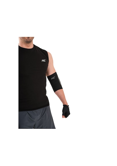 Musclecloth Elastik Spor Dirseklik Tekli Paket Siyah Siyah