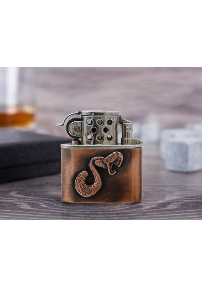Zekupp Joker Çakmak - Zippo Yılan Tasarımlı Çakmak