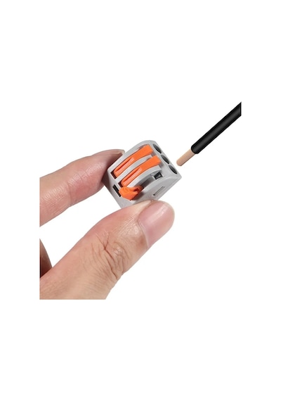 12 Adet Pct-213 Awg 28-12 3lü Hızlı Kablo Birleştirici