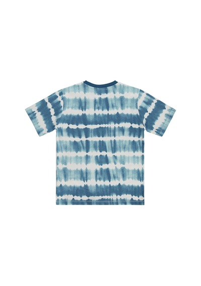 Civil Boys Batik Desenli 10-13 Yaş Tişört - Yeşil Petrol