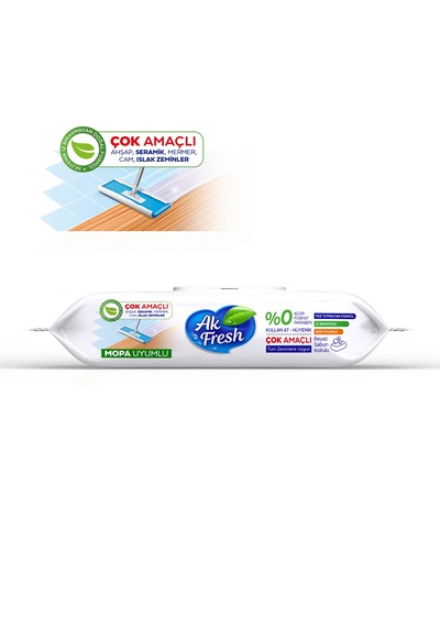 Ak Fresh Beyaz Sabunlu Mopa Uyumlu Yüzey Temizlik Havlusu 48 Yaprak