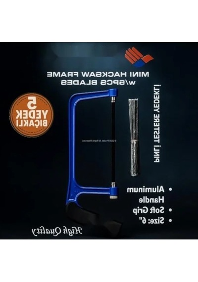 5 Yedek Bıçaklı Mini Kıl Testere Seti, Ergonomik Tasarım