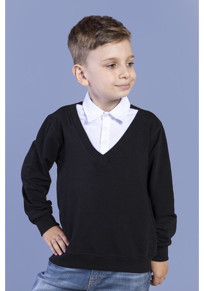 Toontoy Kids Toontoy Erkek Çocuk Okul Sweatshirt Lacivert
