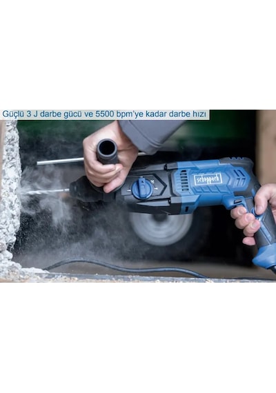 Scheppach DH2260 1050W 3J Elektrikli Kırıcı Delici +  Keski + Murç + Matkap Ucu Set