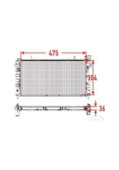 Su Radyatörü Mekanik 3 Sıra Super R12 Toros Veka-16-3568