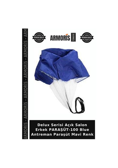 Delux Serisi Açık Salon Erkek Paraşüt-100 Blue Antreman Paraşüt Mavi Renk