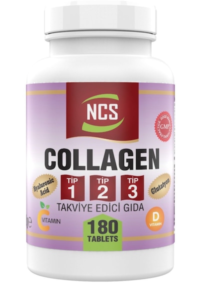 Ncs Collagen Tip 1-2-3 Kolajen 1000 Mg Glutatyon 180 Tablet Kalsi