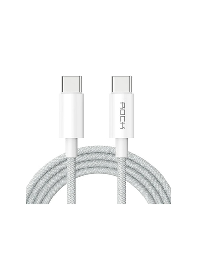 100w Type-c To Type-c 5a Pd 1 Metre Şarj Ve Data Kablosu iPad Uyumlu  & Macbook Uyumlu  - Beyaz
