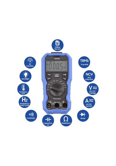 Owon Ow16b Dijital El Tipi Multimetre Avometre Dmm Bluetooth Modüllü