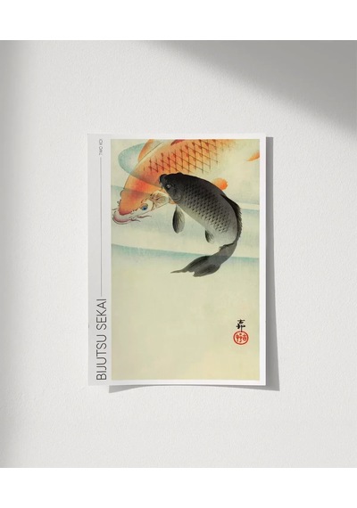Çerçevesiz Poster Bijutsu Sekai İki Koi