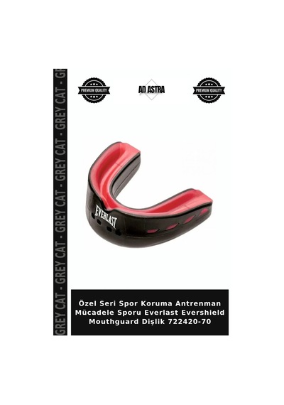 Özel Seri Spor Koruma Antrenman Mücadele Sporu Everlast Evershield Mouthguard Dişlik 722420-70 Diğer