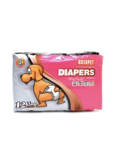 Hushpet Köpek Tuvalet Bezi 12 Li Xs Beden