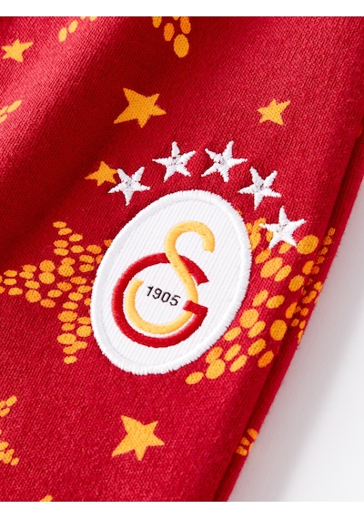 Gsstore Galatasaray Bebek Yeni Yıl Pijama Takımı B252298 Sarı - Kırmızı