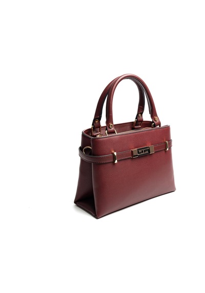 Silver Polo Sp1149 Kadın El Çantası Düz Bordo-bordo