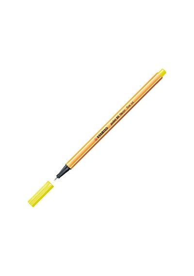 Stabilo Keçe Uçlu İnce Kalem 88 Point 0.4 Mm Fosforlu Sarı 88/024 Çok Renkli