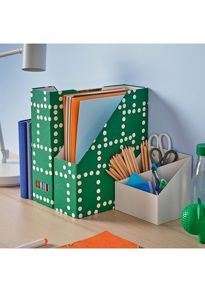 Ikea Fjäderharv Dosyalık, Yeşil-beyaz, 2 Adet