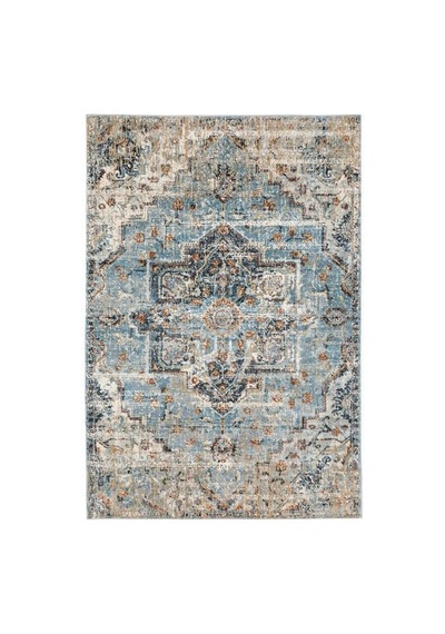 Ikea Overlund Halı 160 X 235 Cm Mavi - Sarı - Kahverengi Çok Renkli