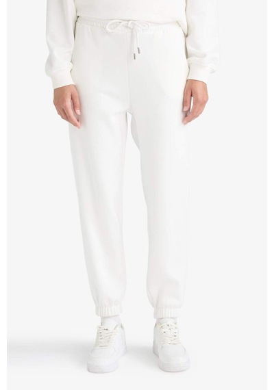 Defacto Basic Düz Cepli Beli Bağcıklı Kalın Jogger Eşofman Altı F9622ax25auer105 Ekru