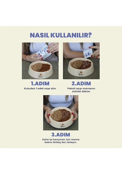Kito Kedi Ve Köpekler İçin Hip&amp Joint Eklem Ve Kas Sağlığı Tamamlayıcı 2g X 15 Saşe