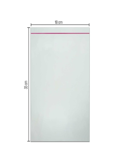 18X35 Bantlı Opp Parlak-Şeffaf Jelatin 100 Adet