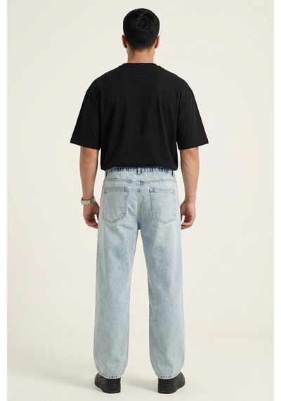 Bigdart Erkek Rahat Kesim Baggy Jean Pantolon 30075 - Mavi
