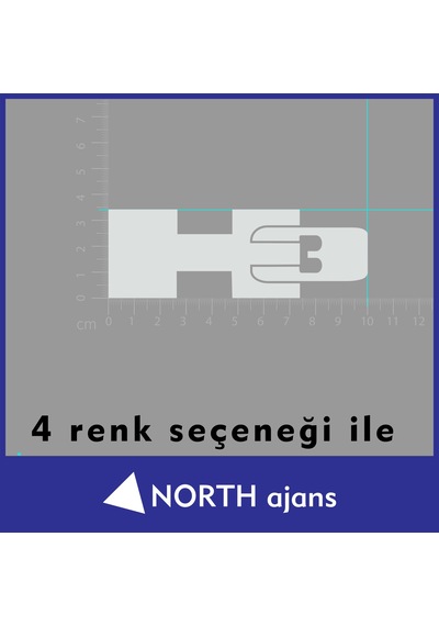 Beyaz Araç Sticker Etiketleri 10cm Model 13