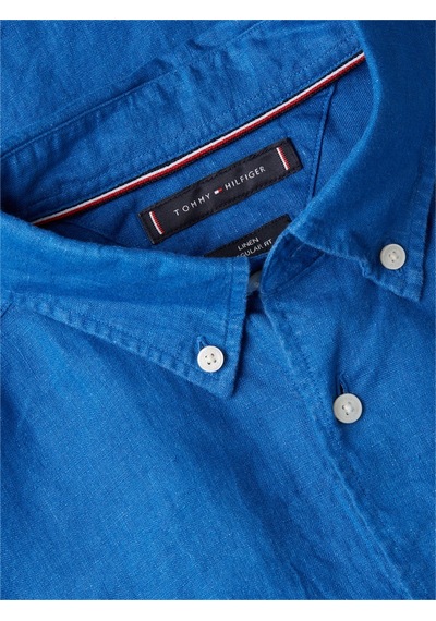 Tommy Hilfiger Pıgment Dyed Lı Solıd Rf Shırt Erkek Mavi Gömlek - Mw0mw41530 Tommy Hilfiger Pıgment Dyed Lı Solıd Rf Shırt Erkek Mavi Gömlek - Mw0mw41530