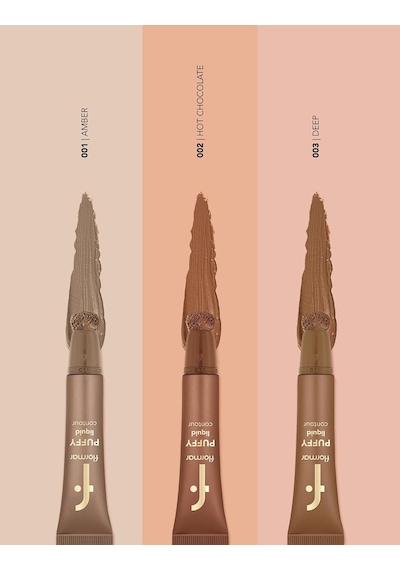 Flormar Puffy Liquid Hafif Yapılı &amp Sünger Aplikatörlü Likit Kontür- 002 Hot Chclate -8682536093828