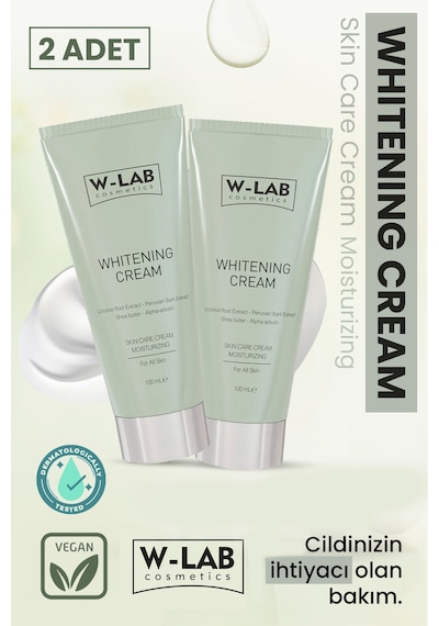 W-Lab Cosmetics Beyazlatıcı Krem 2 Li Paket