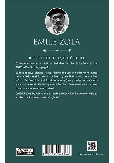 Bir Gecelik Aşk Uğruna - Emile Zola - Maviçatı (dünya Klasikleri)
