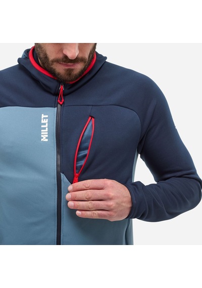 Millet Seneca Fl Hd Erkek Kapşonlu Polar Ceket Tam Fermuar Mıv10336 N9302 Çok Renkli
