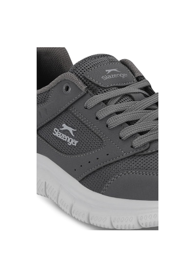 Slazenger Glen I Erkek Büyük Beden Koyu Gri Koşu & Yürüyüş Spor Ayakkabısı Koyu Gri