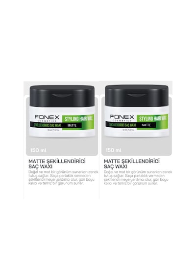 Fnx Matte Effect Doğal Mat Görünüm Wax 2 x 150 ML