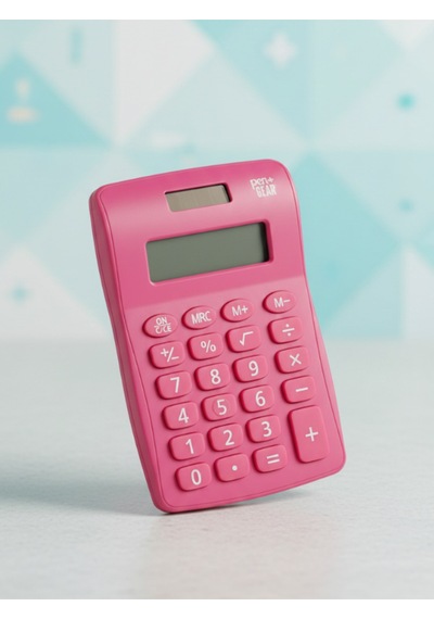 Pen Gear El Tipi 8 Haneli Hesap Makinesi Pembe Çok Renkli