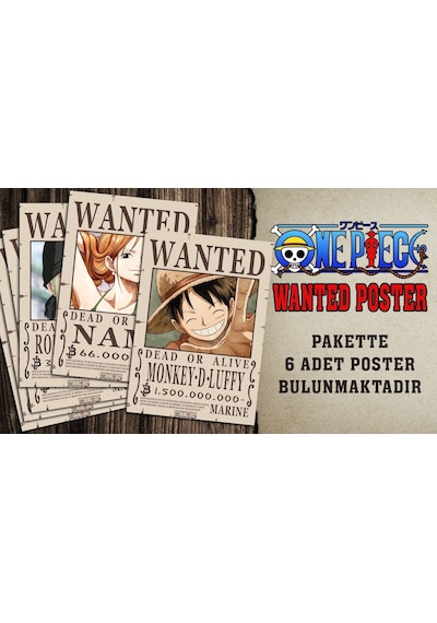 Renkselart- One Pıece Wanted Poster - 001