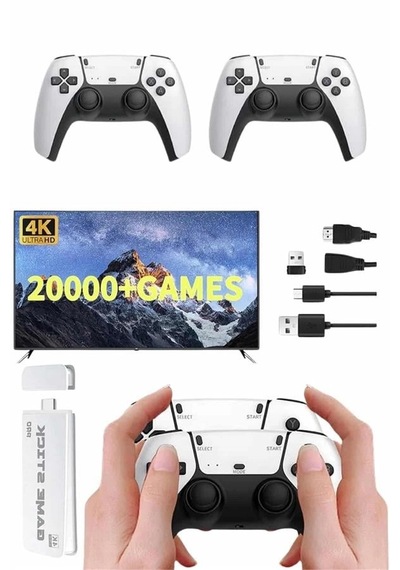 3d 4k 2000 Oyunlu Game Stick Oyun Konsolu Çift Konsol Krgltgsqx812u4d7p5o