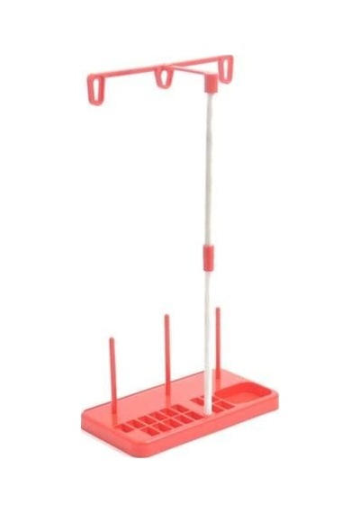 Ev Tipi Dikiş Makinesi Çardağı İplik Çardağı Plastik Çardak Seti Kırmızı Makara Standı Ts-500