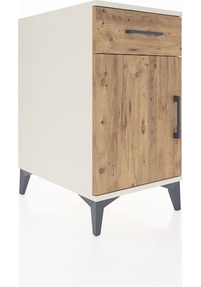 Kronos Komodin Tek Raflı Tek Çekmeceli Tek Kapaklı 44x59x80 Aytaşı-çam Aytası