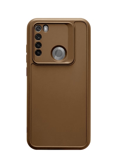Redmi Note 8 Uyumlu Kamera Korumalı Darbeye Dayanıklı Renk Atmayan Keep Silikon Kılıf Kahverengi