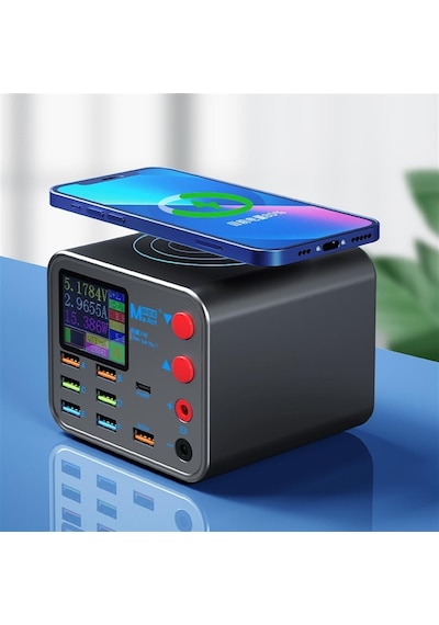 Ma Ant Dianba No.1 8-Port PD + QC3.0 Akıllı Hızlı Kablosuz Şarj ve Güç Kaynağı