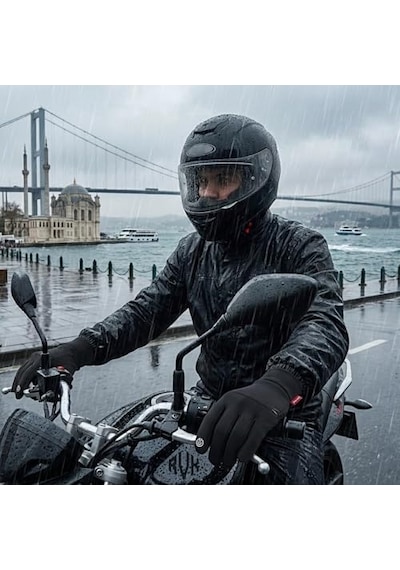 Xmlbayiciniz Ayrex Rvk Mevsimlik Motosiklet Eldiveni Şehir İçi Kurye Ve Günlük Sürüş İçin İdeal, Rüzgar Korumalı Dokunma Genel